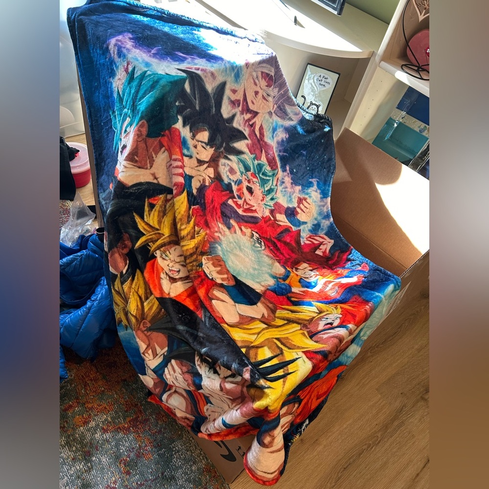 DRAGON BALL Z anime fleece throw and computer mouse pad